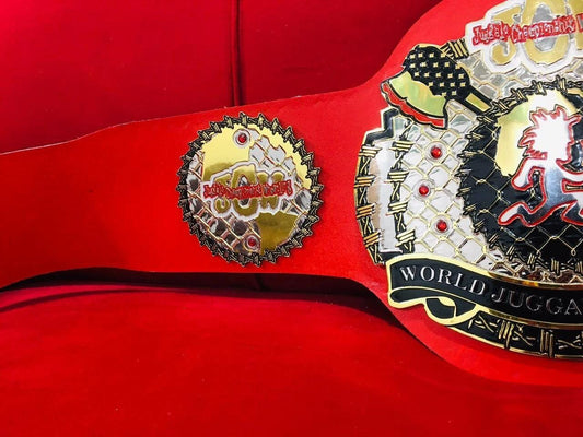 JCW World Juggalo Championship Belt | 2MM Zinc Plates | Adult Size Replica Wrestling Title | Real Leather Strap | Fan Gift Collectible