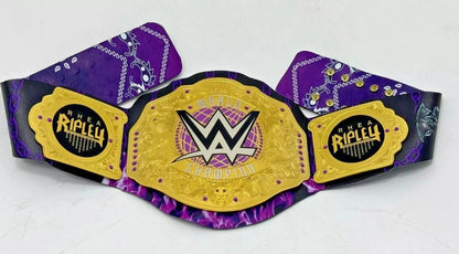 Rhea Ripley World Heavyweight Championship Belt | 2MM 4MM Brass Plates | Women’s Wrestling Replica | Real Leather Strap | Fan Gift