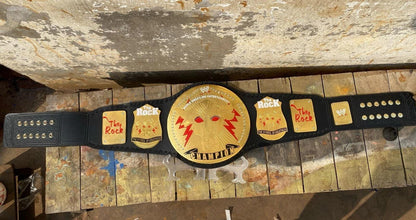 The Rock Brahma Bull Championship Belt | 2MM & 4MM Brass Replica | Style Wrestling Title | Real Leather Strap | Adult Size Gift