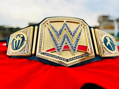 Undisputed Championship Belt 2025 | 10MM CNC Replica | 24K Gold Plates | Real Cowhide Leather | Style Title Belt | Jericho Tribute