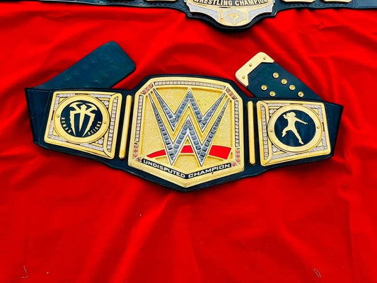 Undisputed Championship Belt 2025 | 10MM CNC Replica | 24K Gold Plates | Real Cowhide Leather | Style Title Belt | Jericho Tribute