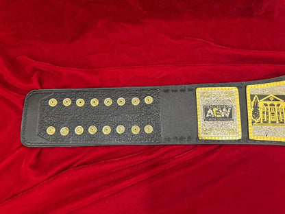 AEW TBS Women’s Championship Belt | Wrestling Replica Title | 2MM/4MM Brass Plates | Real Leather Strap | Mercedes Moné Tribute