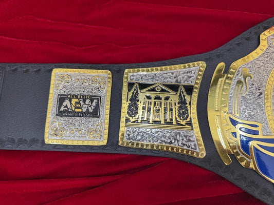 AEW TBS Women’s Championship Belt | Wrestling Replica Title | 2MM/4MM Brass Plates | Real Leather Strap | Mercedes Moné Tribute