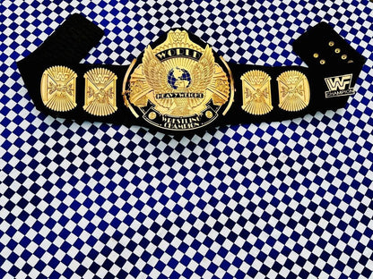 Winged Eagle Championship Belt | Replica Title | 10MM CNC Plates | 24K Gold Plated | Real Cowhide Leather | Jericho Style