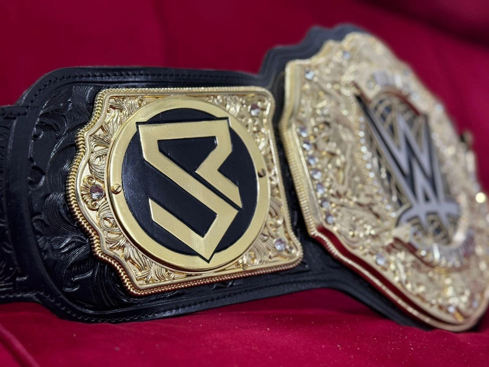 WWE New World Heavyweight Championship Replica Belt | Custom Seth Rollins Side Plates