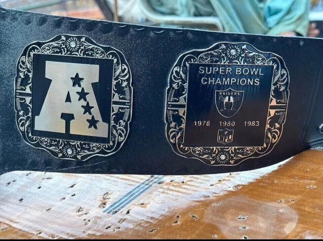Raider Nation Wrestling Championship Replica Belt