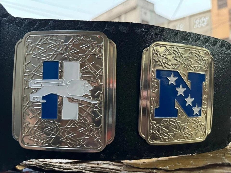 Detroit Lions Motorcity Superbowl Championship Belt Replica