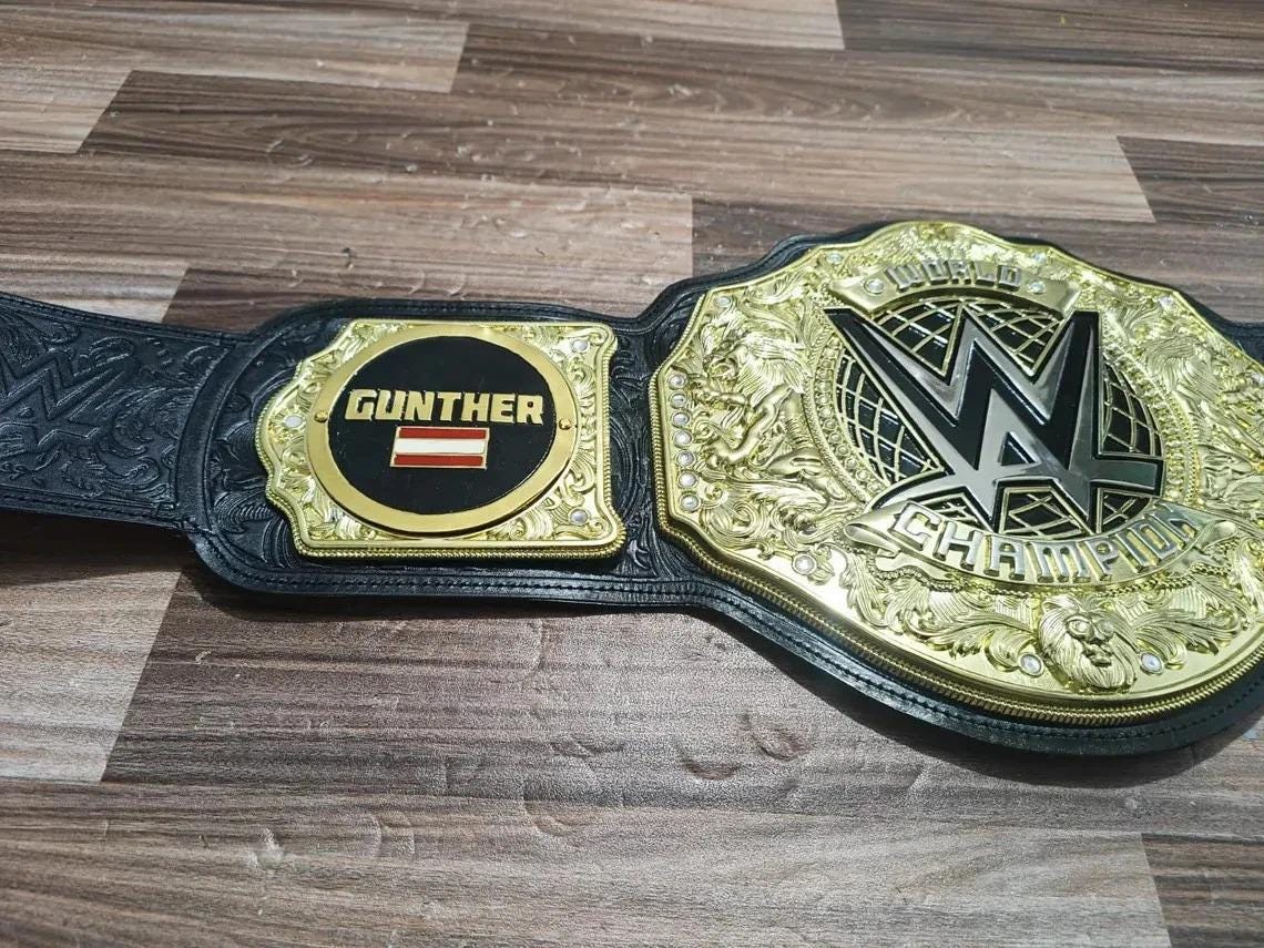 2023 World Heavyweight Gunther Championship Replica Belt