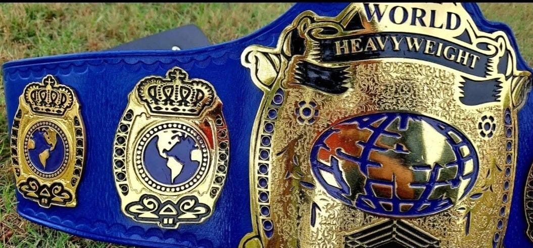 World Heavyweight Wrestling Championship Replica Belt
