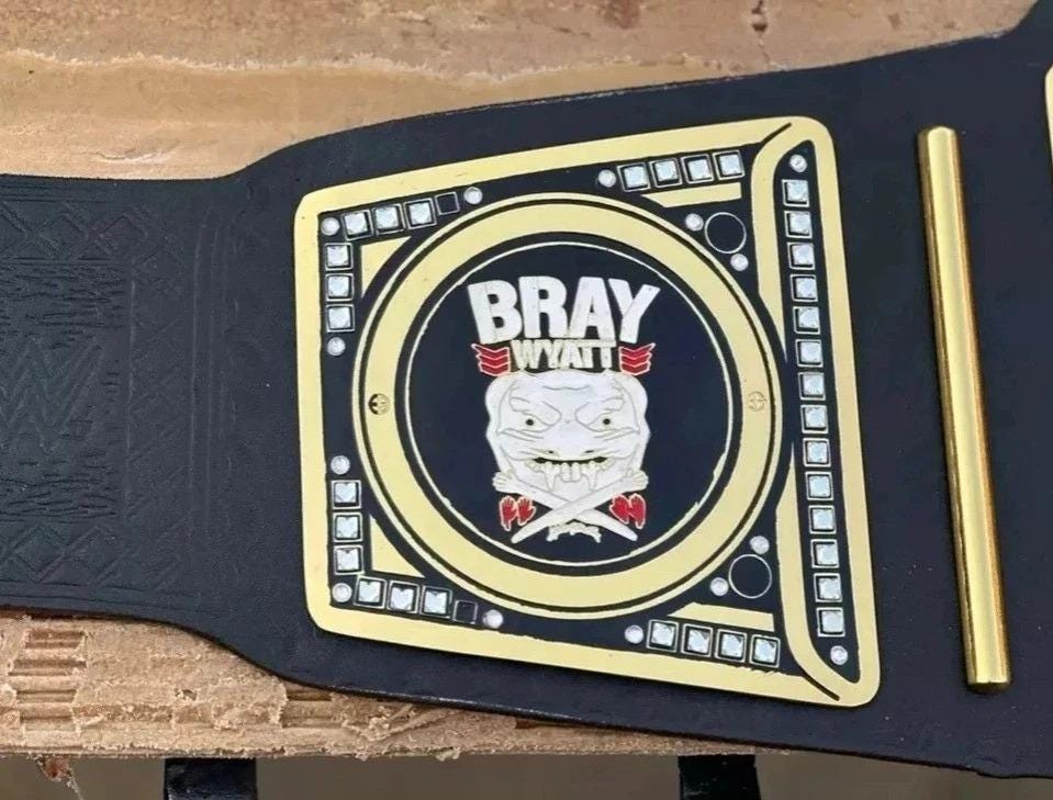 WWF Let Me In Heavyweight Wrestling Championship Bray Wyatt Replica Belt