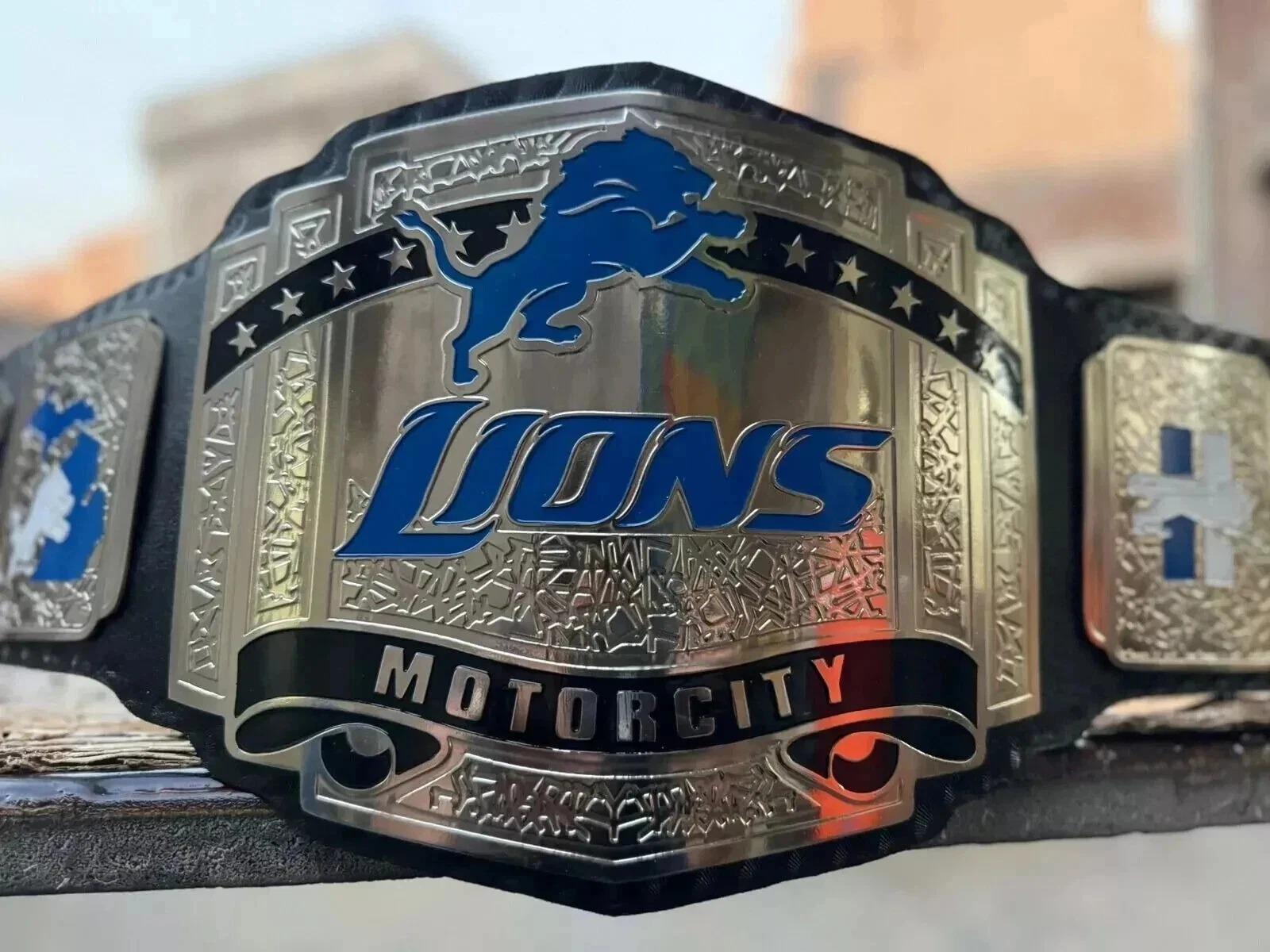 Detroit Lions Motorcity Superbowl Championship Belt Replica