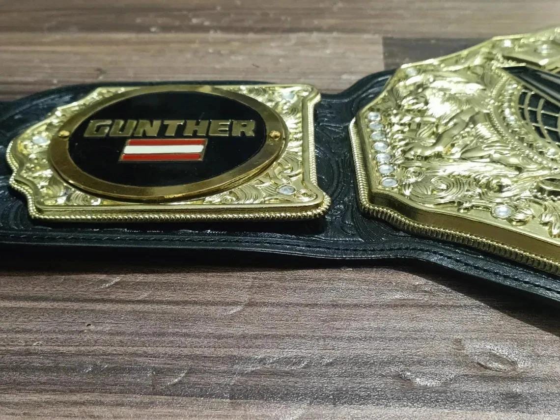2023 World Heavyweight Gunther Championship Replica Belt