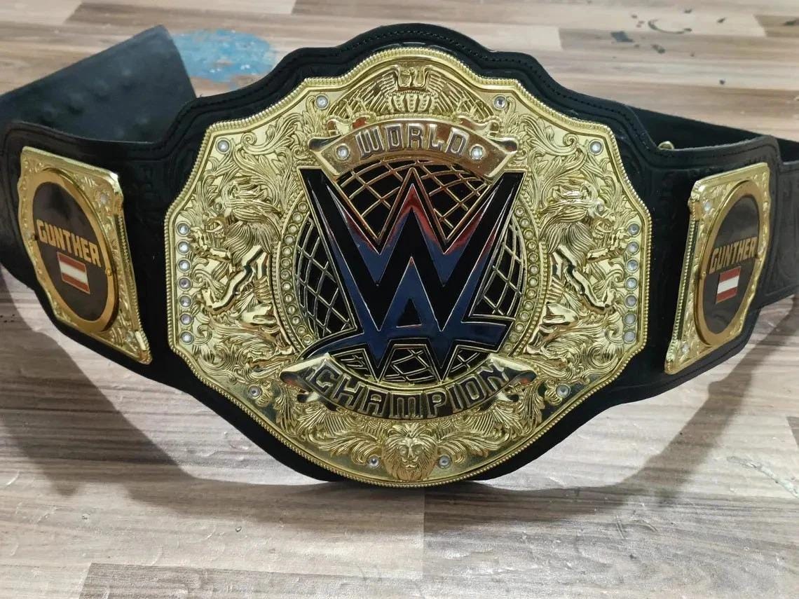 2023 World Heavyweight Gunther Championship Replica Belt