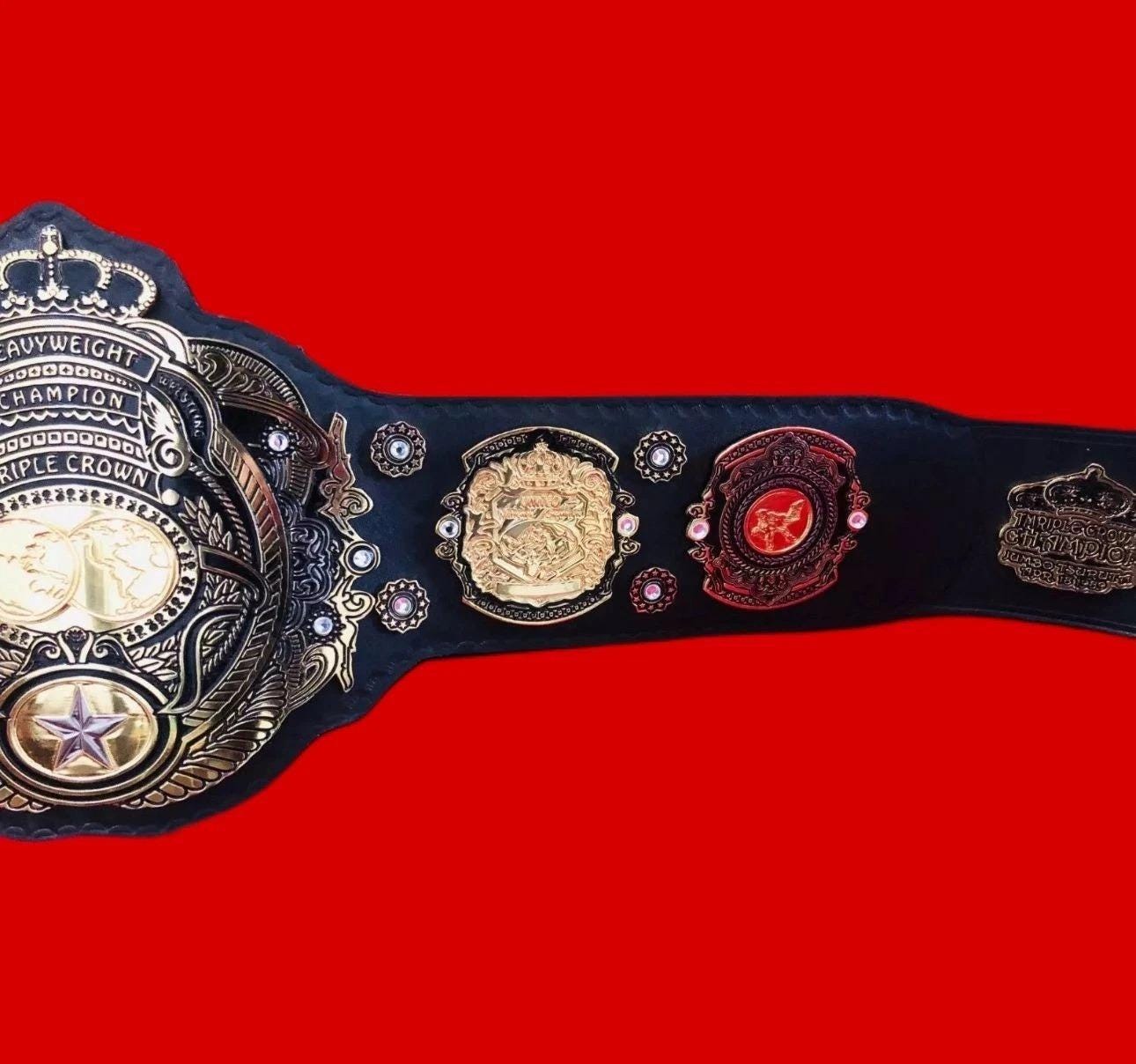 Triple Crown Heavyweight Wrestling Championship Replica Belt 2MM 4MM Zinc