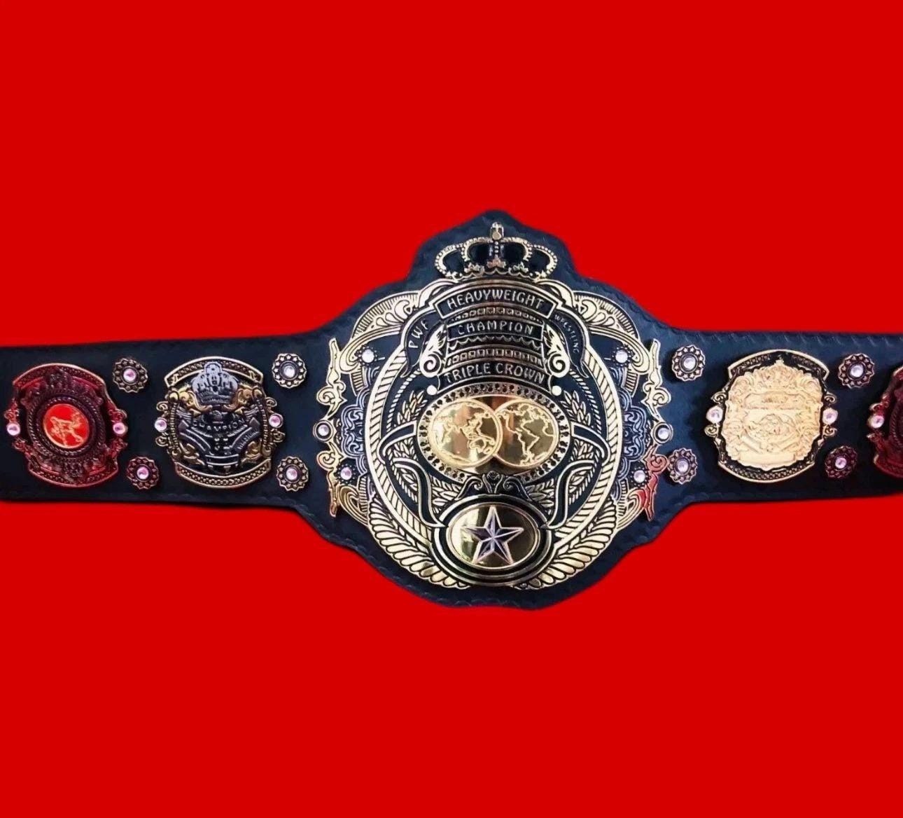 Triple Crown Heavyweight Wrestling Championship Replica Belt 2MM 4MM Zinc