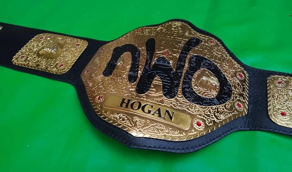 WWF Hollywood NWO Hulk Hogan Wrestling Heavyweight Replica Championship Belt