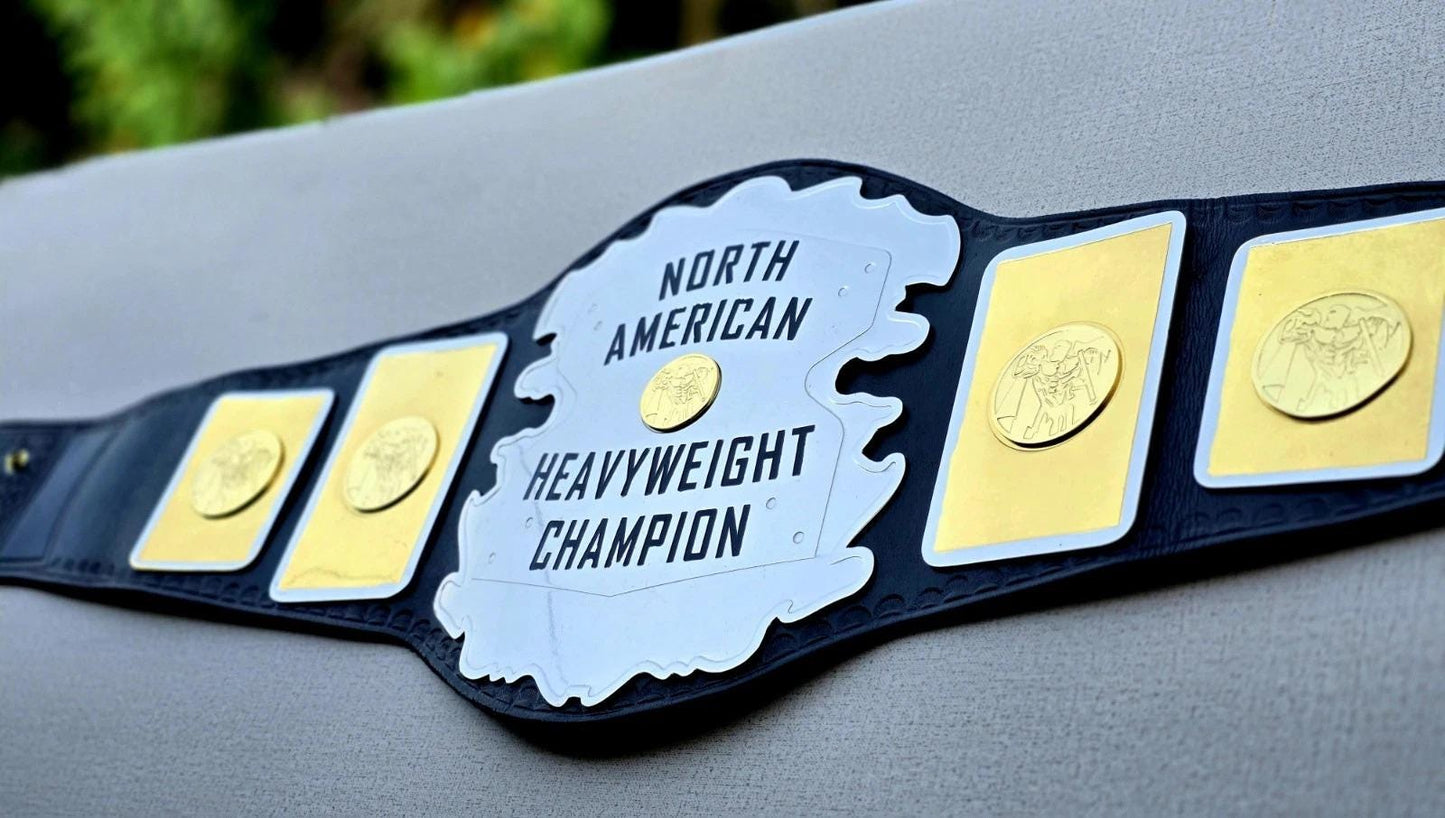 Mid South North American Heavyweight Championship Wrestling Replica Belt