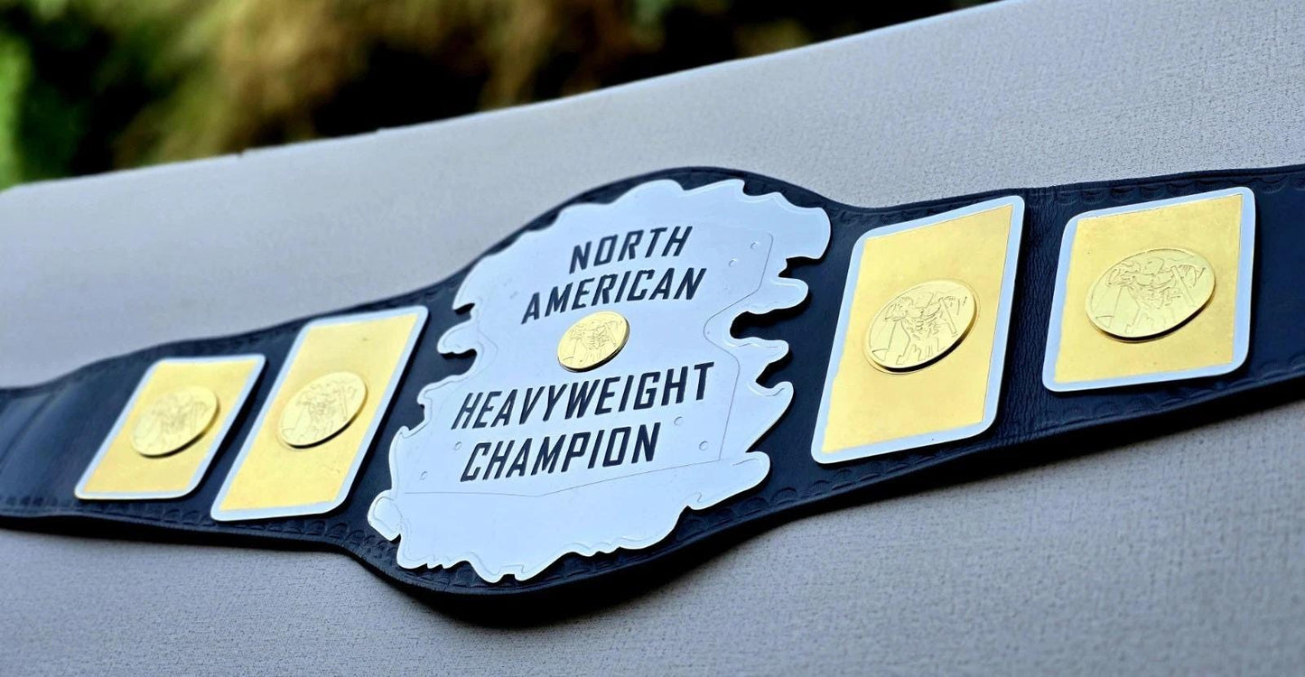 Mid South North American Heavyweight Championship Wrestling Replica Belt