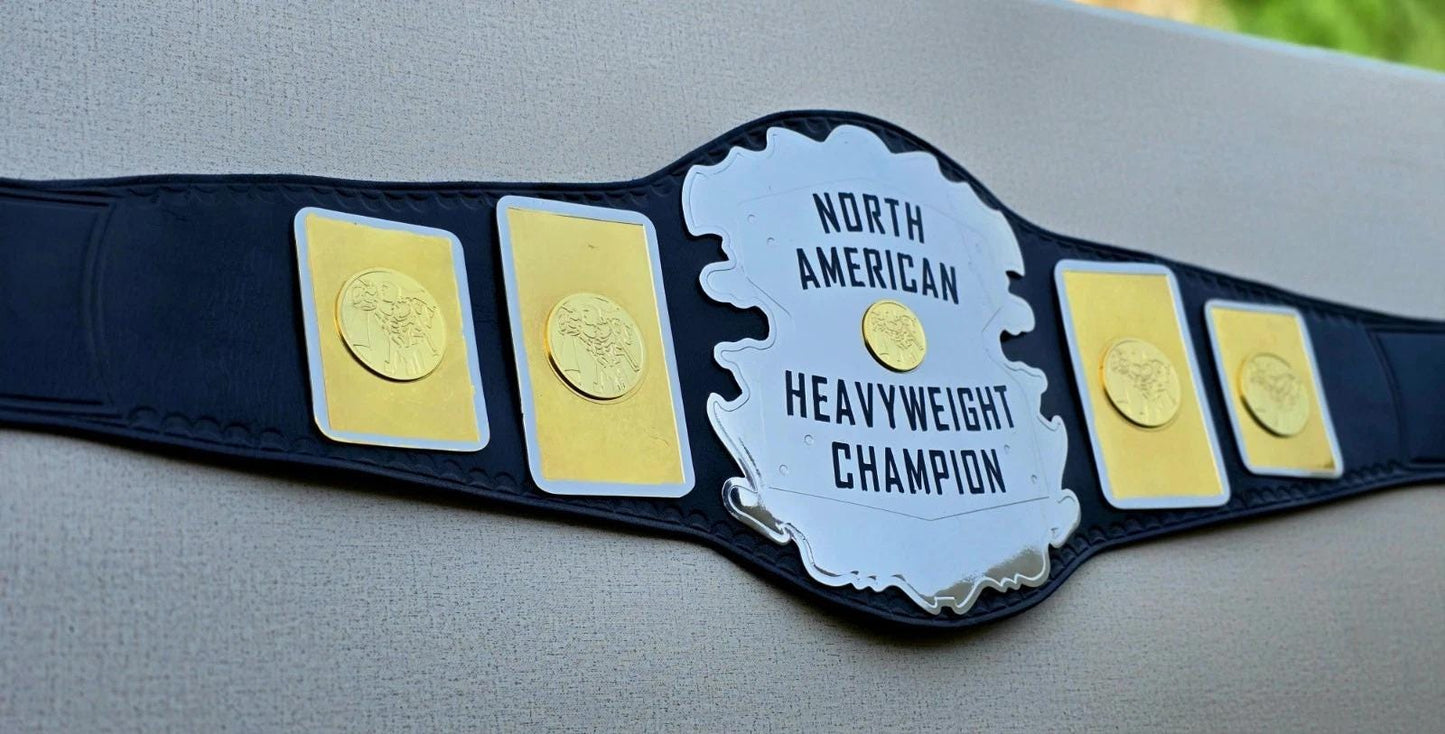 Mid South North American Heavyweight Championship Wrestling Replica Belt