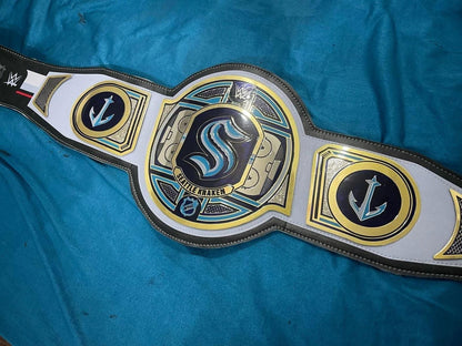 Seattle Kraken Legacy Championship Wrestling Replica Belt