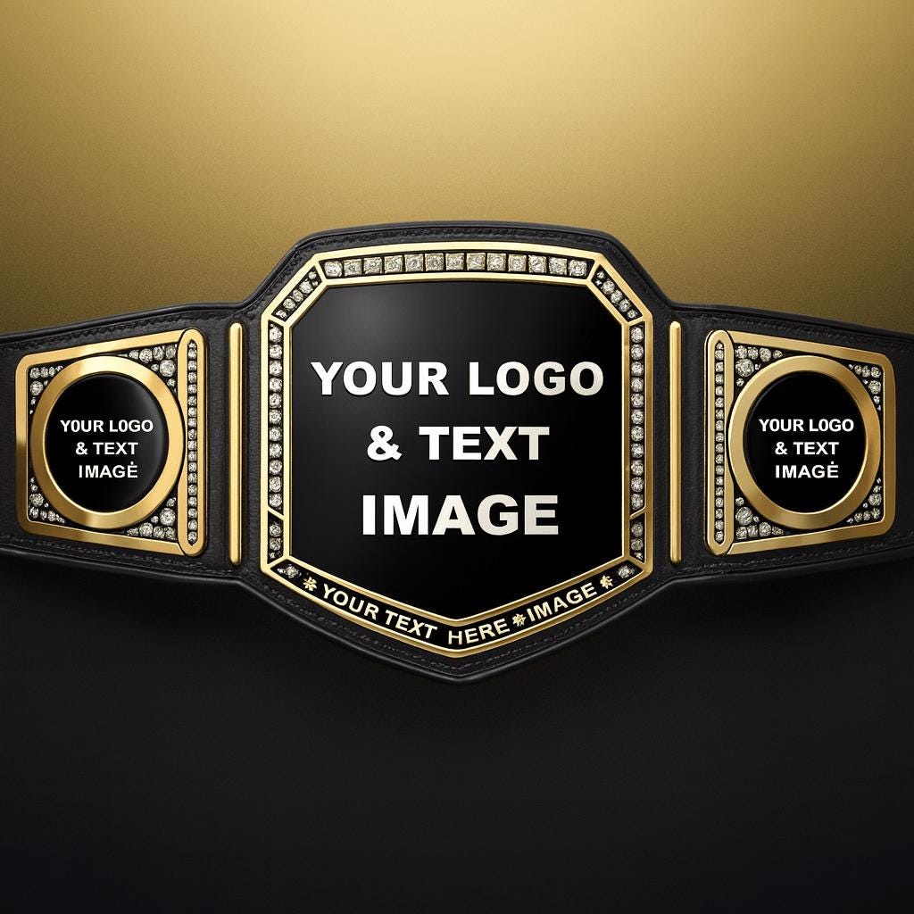 Custom Wrestling Championship Replica Belt