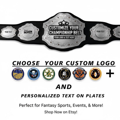 Custom Championship Belt Trophy | Personalized