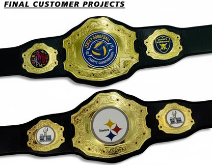 Custom Fantasy Sports Champion Belt | Personalized MVP Trophy Award