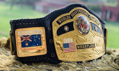NWA Domed Globe World Heavyweight Wrestling Championship Replica Belt