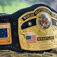 NWA Domed Globe World Heavyweight Wrestling Championship Replica Belt
