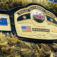NWA Domed Globe World Heavyweight Wrestling Championship Replica Belt
