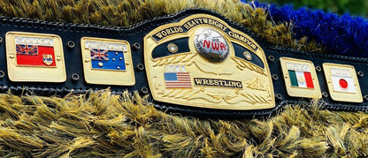 NWA Domed Globe World Heavyweight Wrestling Championship Replica Belt
