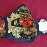NWA Western States Heavyweight Championship Wrestling Belt Gold Plated