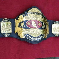 NWA Western States Heavyweight Championship Wrestling Belt Gold Plated