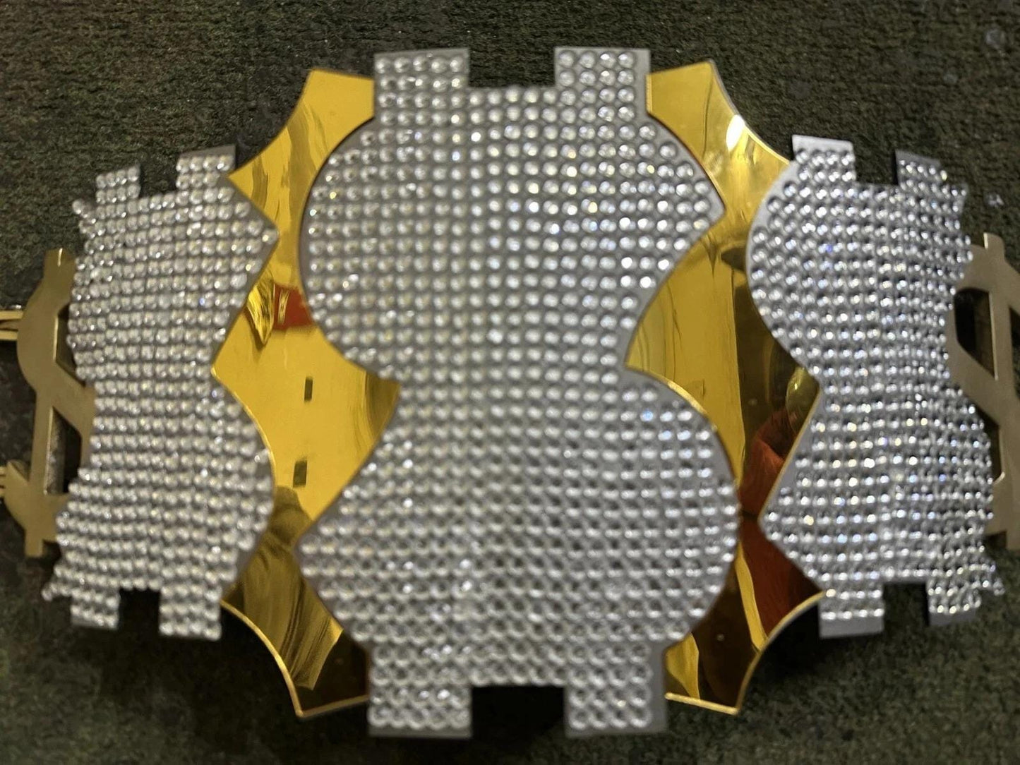 Million Dollar Man Championship Belt Replica Gold Wrestling Title