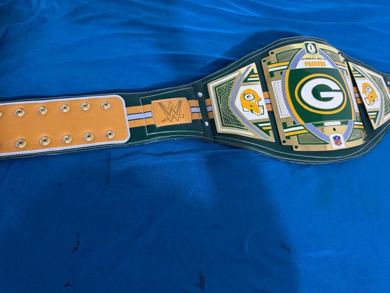 Green Bay Packers Championship Wrestling Belt American Football Fans