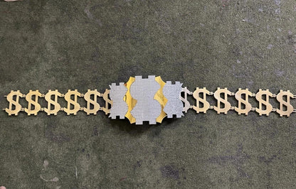 Million Dollar Man Championship Belt Replica Gold Wrestling Title