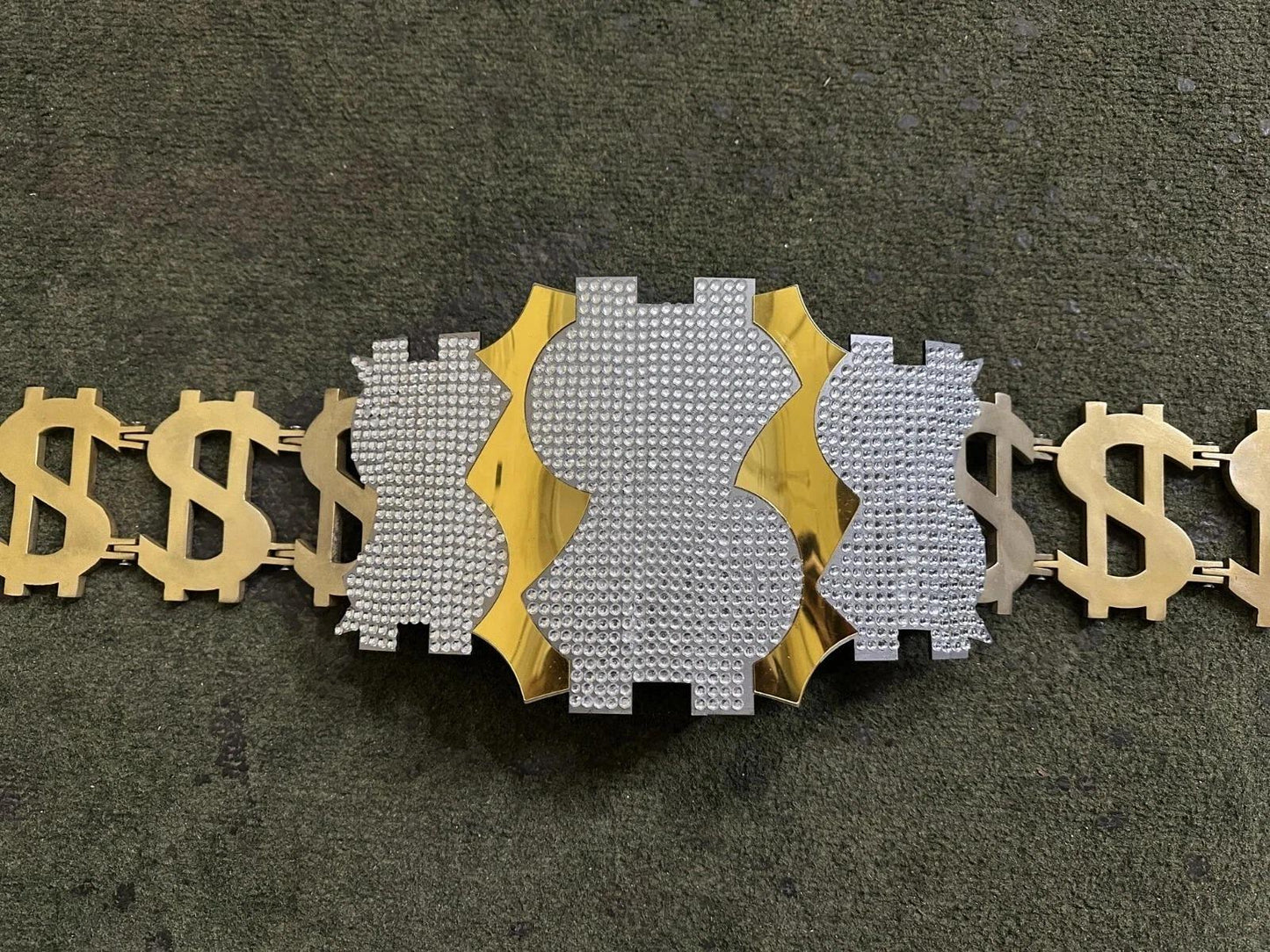 Million Dollar Man Championship Belt Replica Gold Wrestling Title