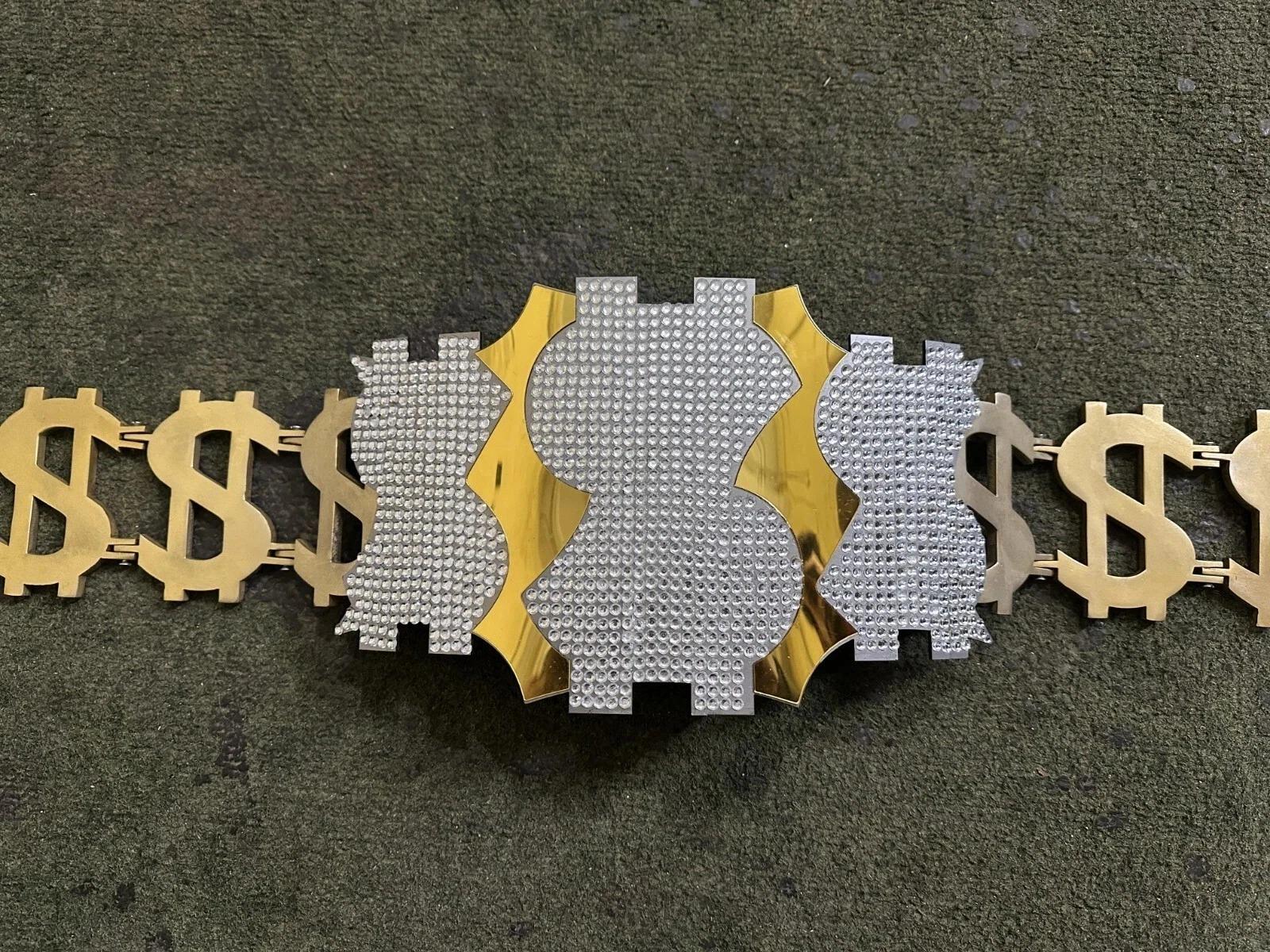 Million Dollar Man Championship Belt Replica Gold Wrestling Title