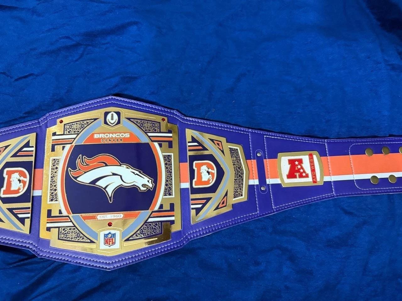 Denver Broncos American Football Fans Championship Belt