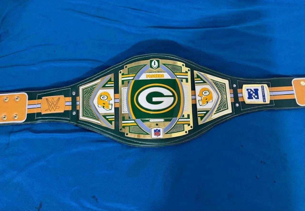 Green Bay Packers Championship Wrestling Belt American Football Fans