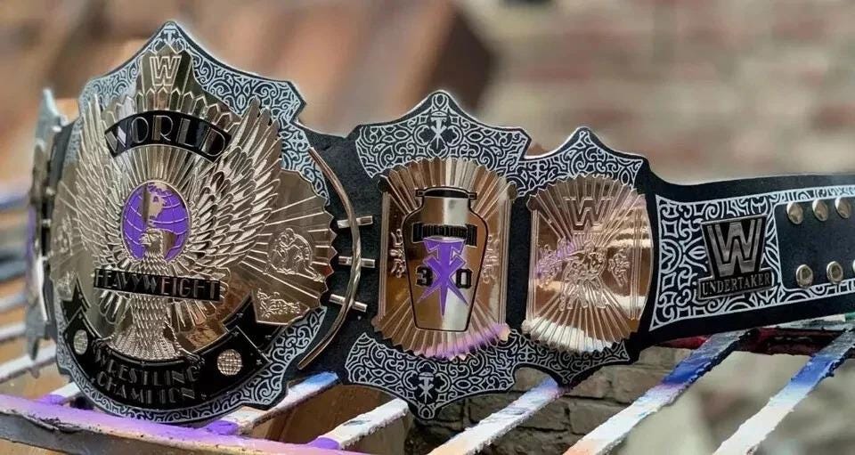 Undertaker 30 Years Signature Series Championship Replica Belt