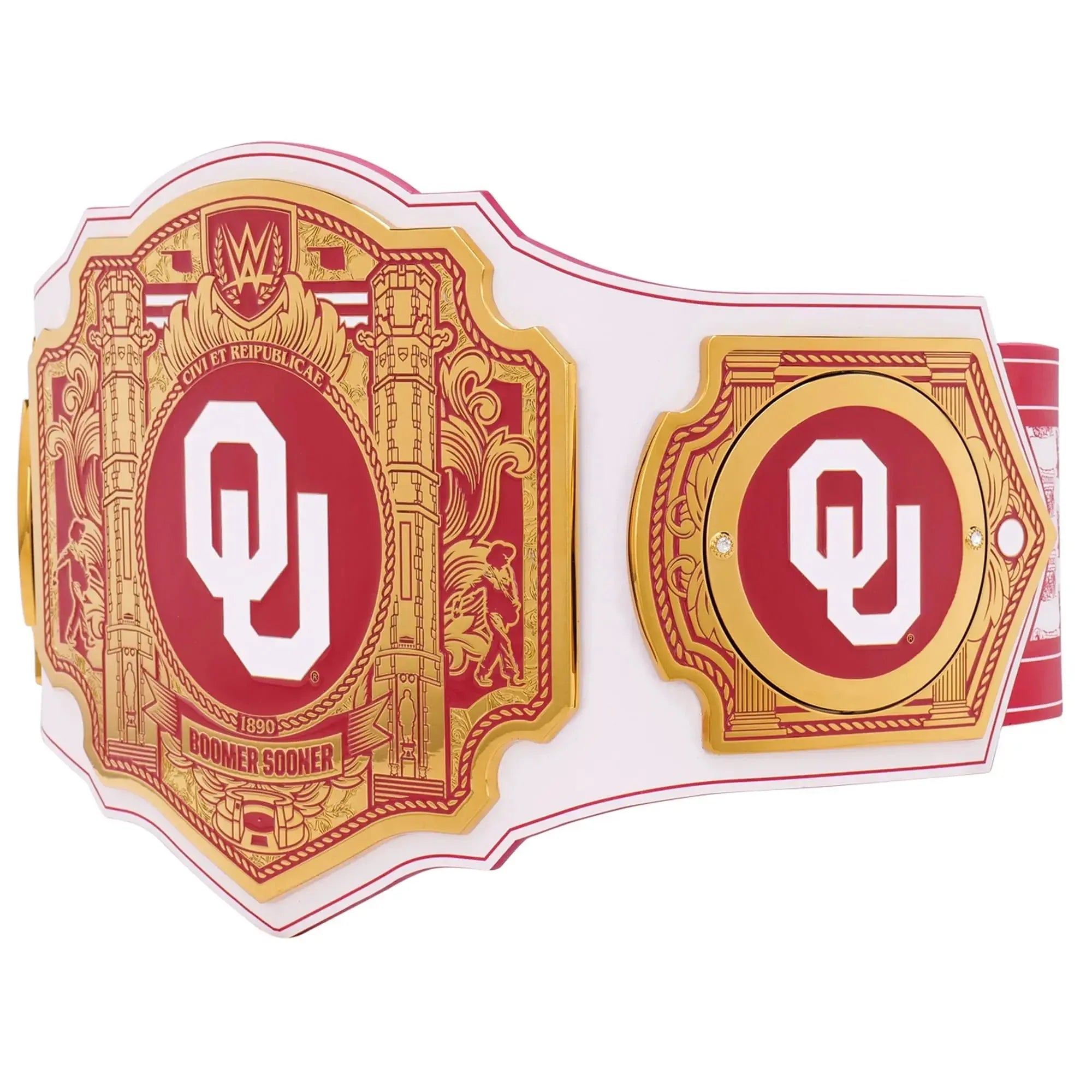 Oklahoma Sooners WWE Legacy Title Belt 6MM