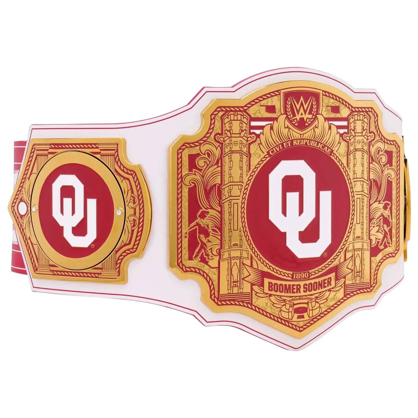 Oklahoma Sooners WWE Legacy Title Belt 4MM
