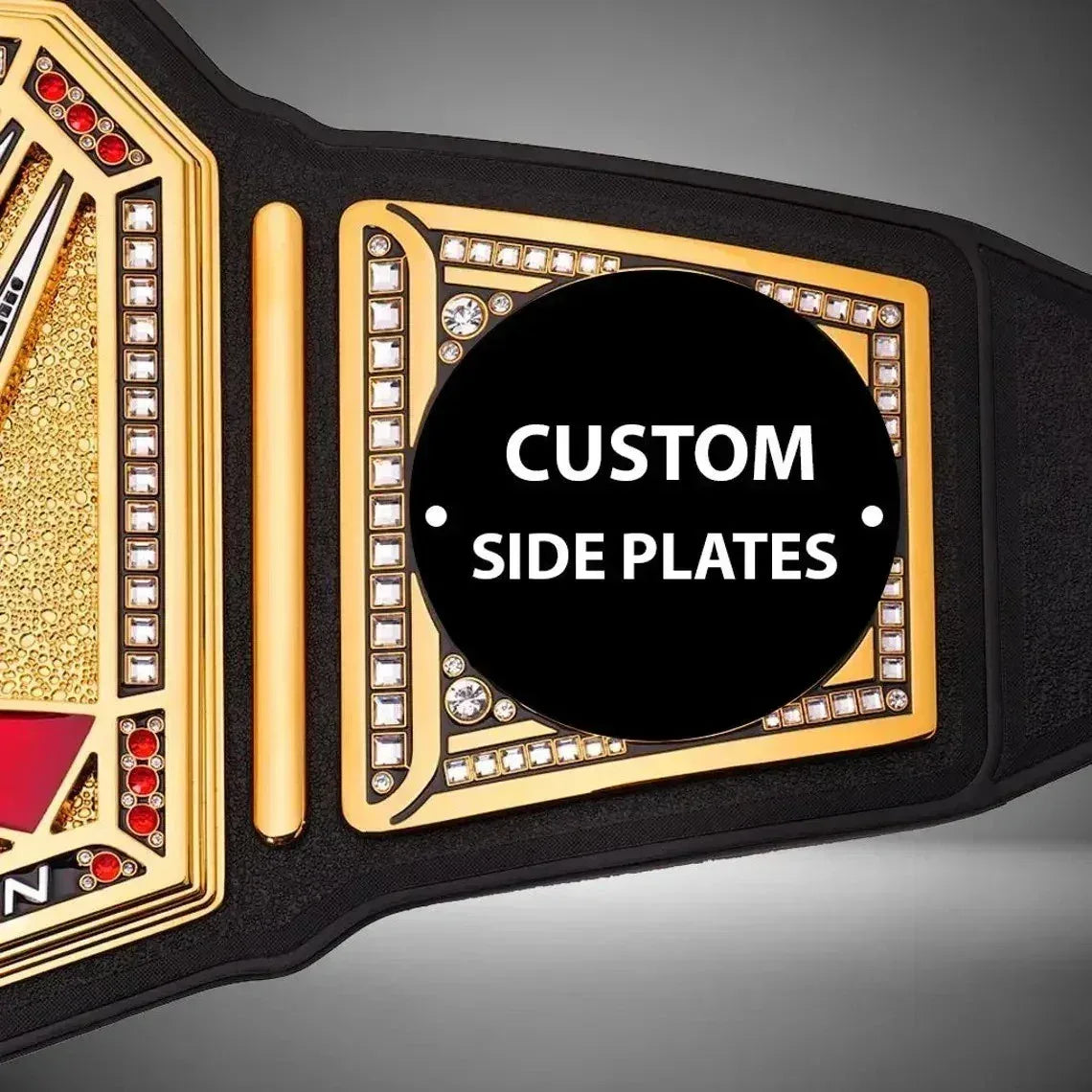 WWE Undisputed World Heavyweight Championship Belt Replica 4mm/6mm CUSTOMIZE SIDE PLATE